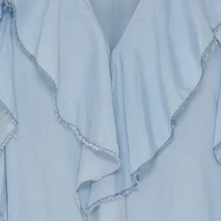 Marta Du Chateau dame bluse MdcFrancesca - Light blue