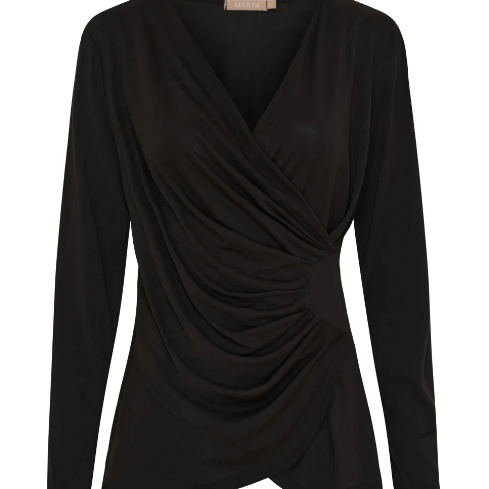 Marta du Chateau dame bluse MdcPrimrose 6075 - Black