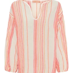 Marta du chateau dame bluse 9574 - Orange/Fuxia1