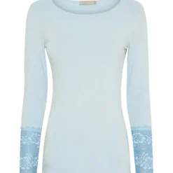 Marta Du Chateau dame bluse 11297 - Denim Chiaro