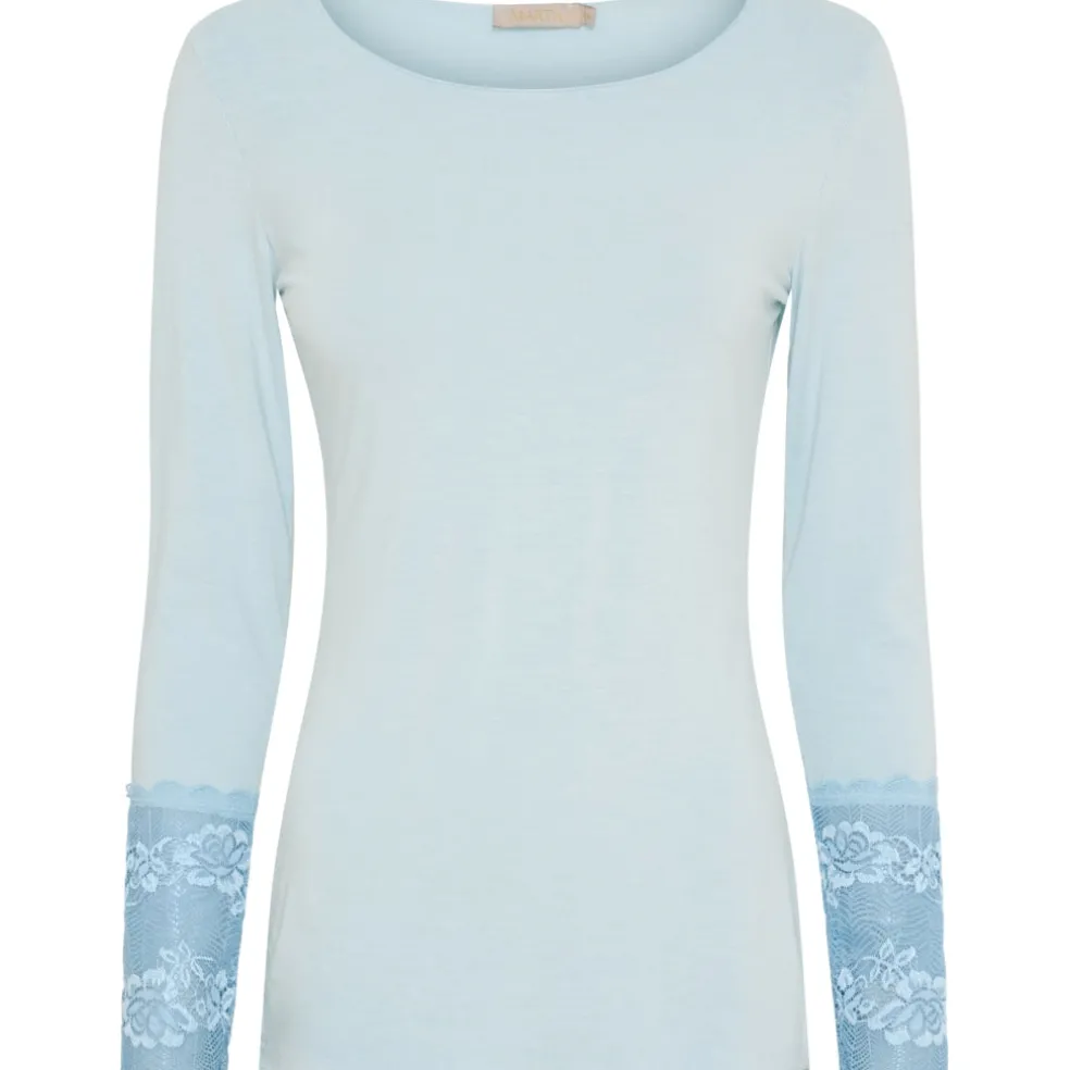Marta Du Chateau dame bluse 11297 - Denim Chiaro