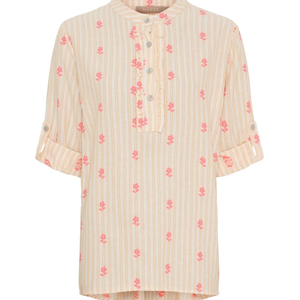 Marta du Chateau dame bluse MdcSabrina 85137-3 - Corallo470