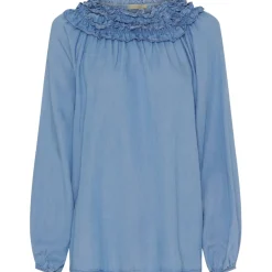 Marta Du Chateau dame bluse MdcJulietta - Light blue