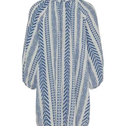 Marta Du Chateau dame bluse MdcKairah - Jeans Blue