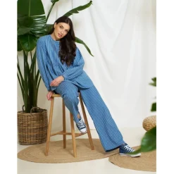 Marta du Chateau dame bluse MdcEulalie 258008 - Medium Blue