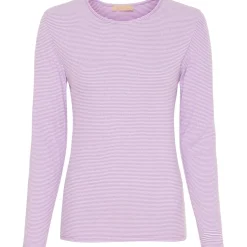Marta du Chateau dame bluse 4906 - Lilac/White