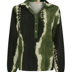 Marta du Chateau dame bluse MdcLilou 6528 - Military3685TPE