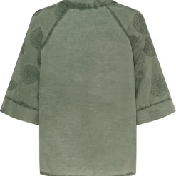 Marta Du Chateau dame bluse MDCTania - Kaki Cold Wash