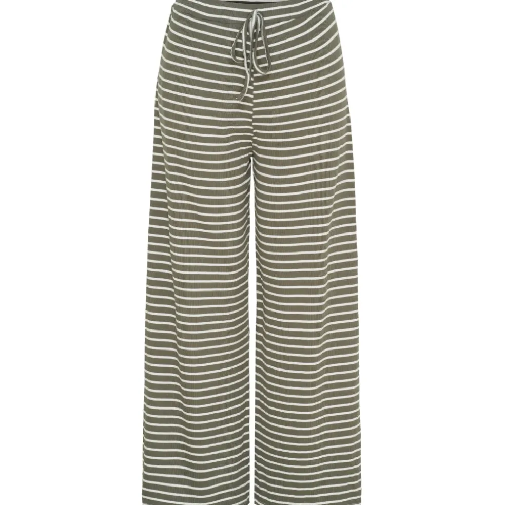 Marta du Chateau dame bukser MdcMireya 22611 - White/Military Stripe