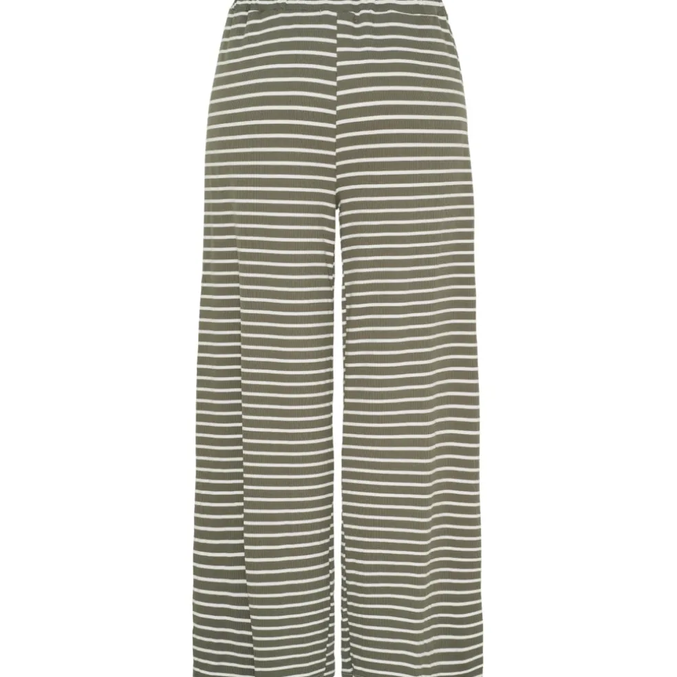 Marta du Chateau dame bukser MdcMireya 22611 - White/Military Stripe