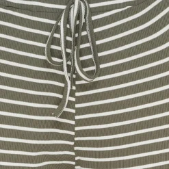 Marta du Chateau dame bukser MdcMireya 22611 - White/Military Stripe