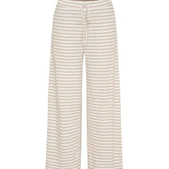 Marta du Chateau dame bukser MdcMireya 22611 - White/Camello Stripe