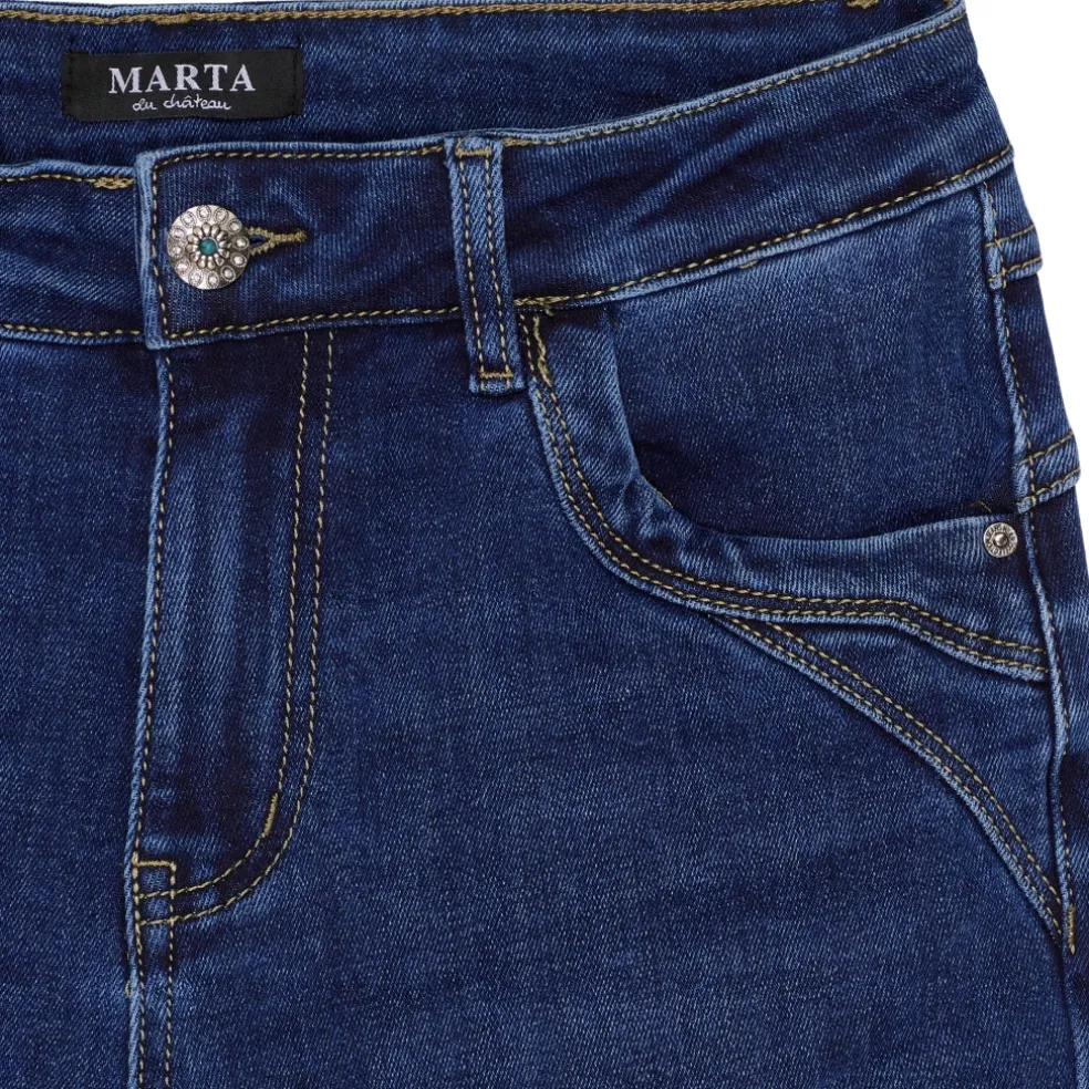 Marta du Chateau dame bukser MdcKeira MDC217-26195 - Denim