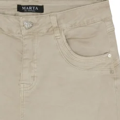 Marta Du Chateau dame jeans Emma 2573-14 - Beige