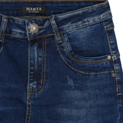Marta du Chateau dame jeans MdcAzmina Mdc178-26165 - Dark Blue Denim