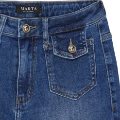 Marta du Chateau dame jeans MdcIrene MDC199-8237 - Blue Denim