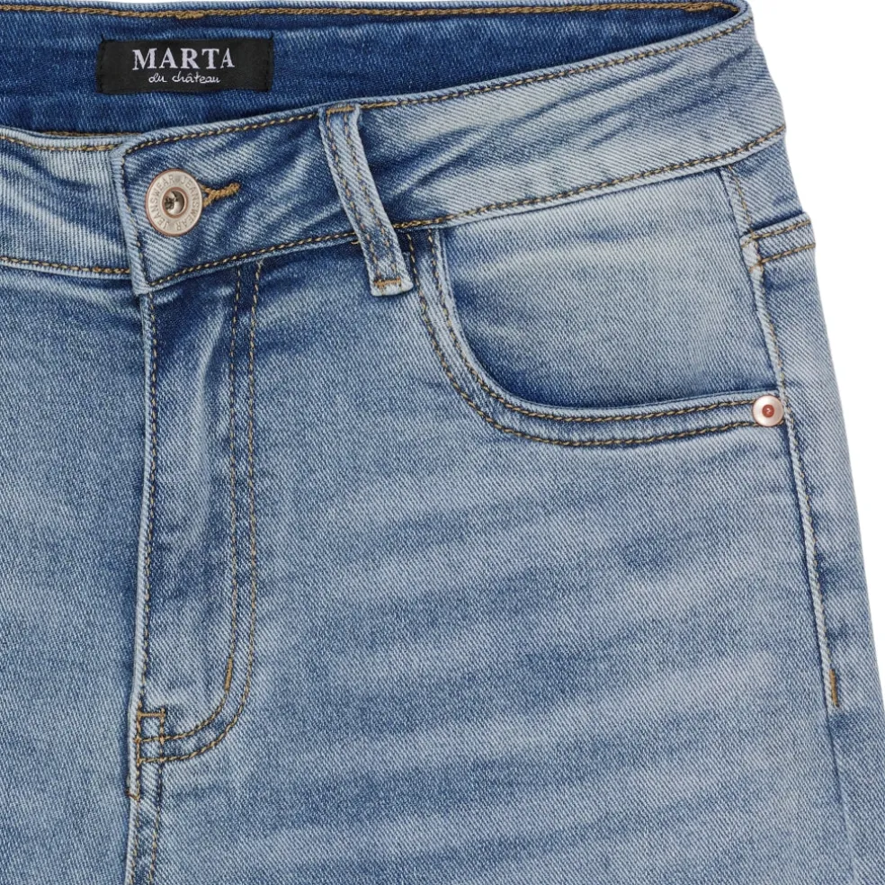 Marta du Chateau dame jeans MdcSidonie MDC200-26325 - Blue Denim