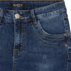 Marta du Chateau dame jeans MdcCamila Mdc179-26167 - Dark Blue Denim