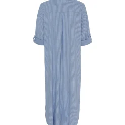 Marta Du Chateau dame kjole MdcNess - Jeans/WhiteStripe