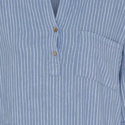 Marta Du Chateau dame kjole MdcNess - Jeans/WhiteStripe