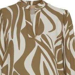 Marta Du Chateau dame kjole MdcPernille - Camello/Offwhite2732