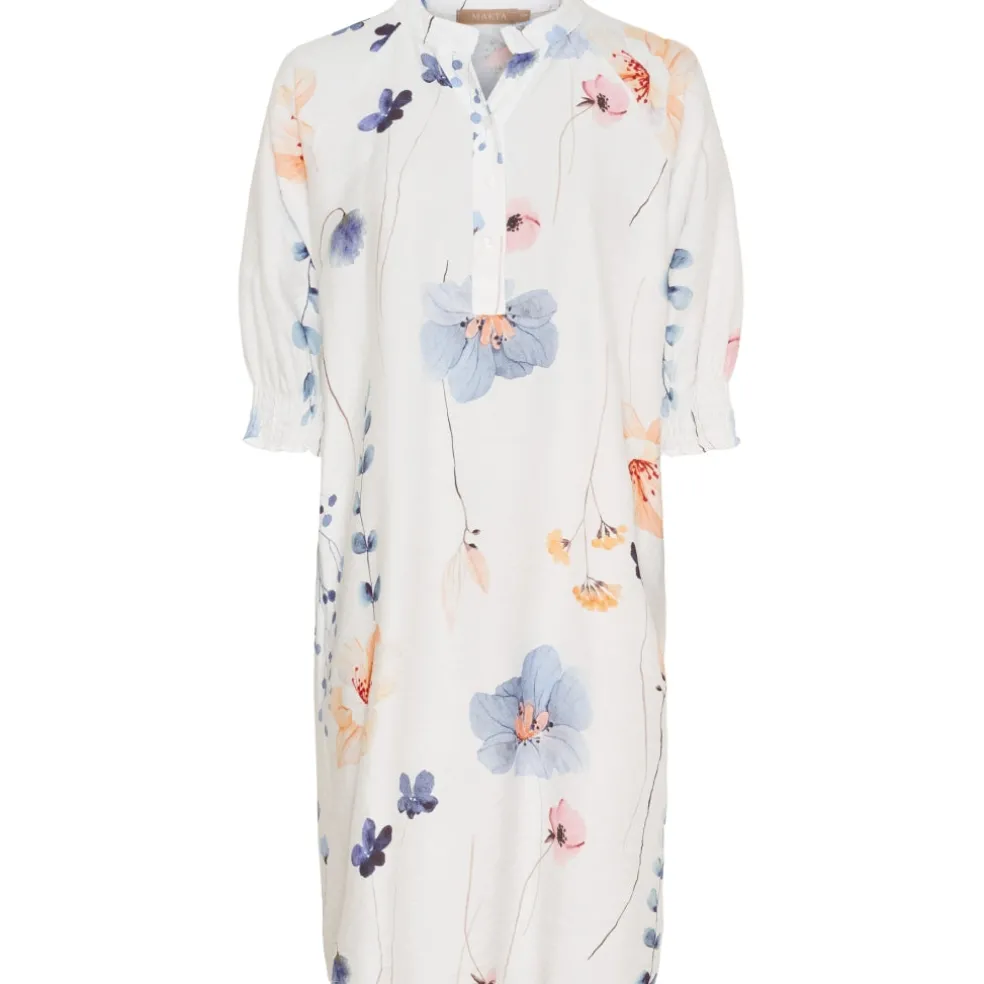 Marta du Chateau dame kjole MdcAmelia 7122 - Bianco1373tpq