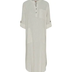 Marta Du Chateau dame kjole MdcNess - Panna Beige 1752 Stripe