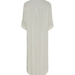 Marta Du Chateau dame kjole MdcNess - Panna Beige 1752 Stripe