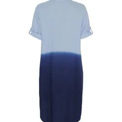 Marta Du Chateau dame kjole MdcJóna - Skyblue/DarkBlue