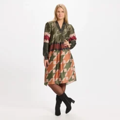 Marta Du Chateau dame kjole 352222 - Military