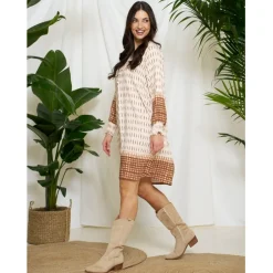 Marta du Chateau dame kjole MdcMariana 6427A - Tabacco521tpu