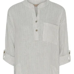 Marta Du Chateau dame kjole MdcNess - Panna Grey Stripe