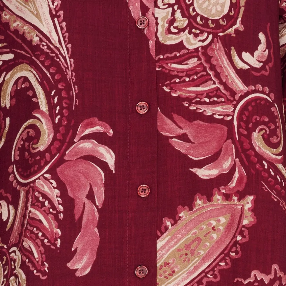 Marta du Chateau dame kjole MdcMoss 7617- - Bordeaux786tpz