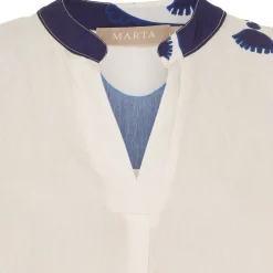 Marta Du Chateau dame kjole MdcHelma 5677 - Blue-V4058tpi