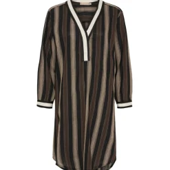 Marta du Chateau dame kjole MdcSaylor 25231 - Black/Camello2