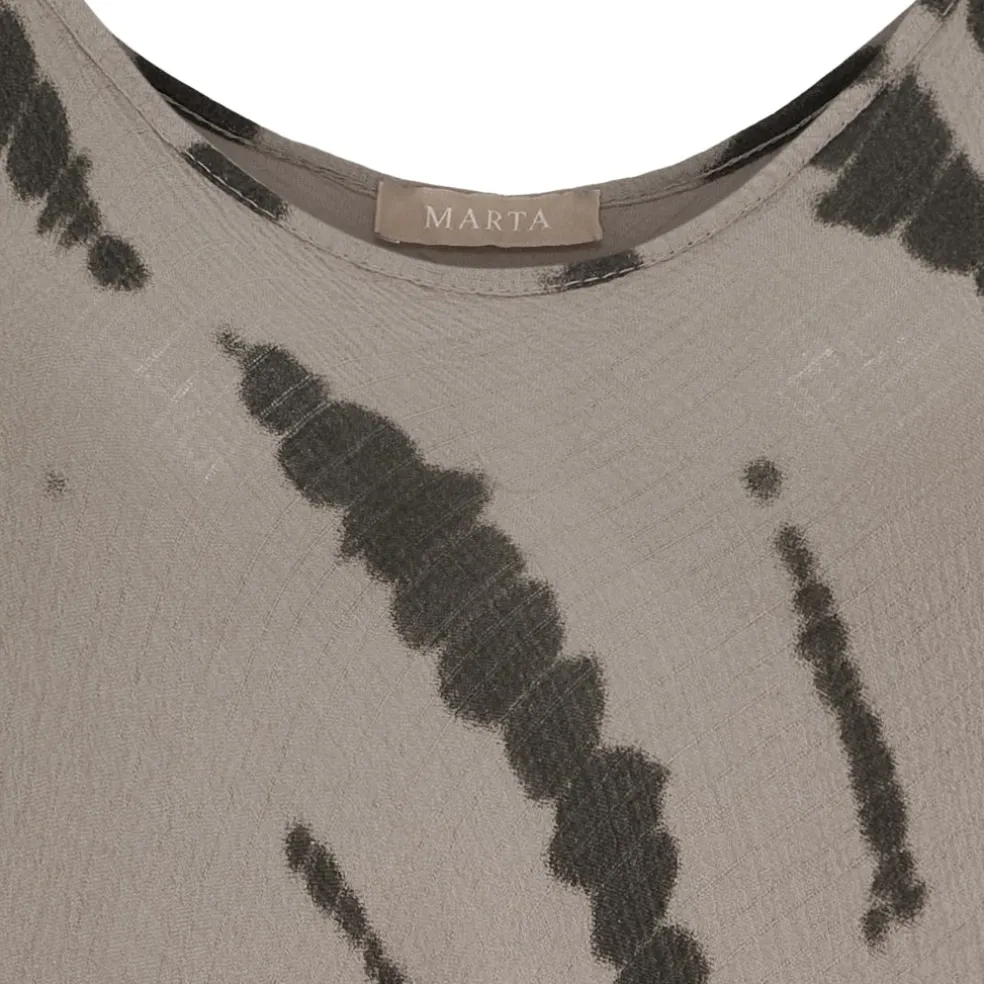 Marta du Chateau dame kjole MdcKarina 65147 - Stampa Fango