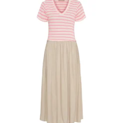 Marta du Chateau dame kjole MdcIngfrid 7334 - Beige/Pink