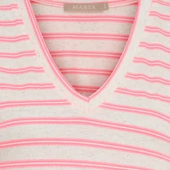 Marta du Chateau dame kjole MdcIngfrid 7334 - Beige/Pink