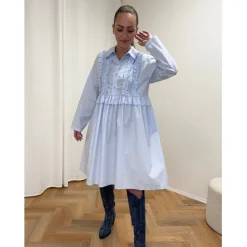 Marta Du Chateau dame kjole MdcViolet - LightBlue64.