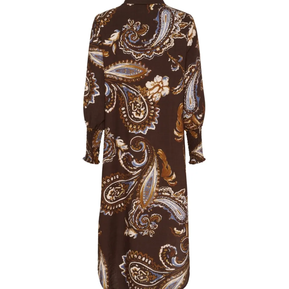 Marta du Chateau dame kjole MdcMoss 7617- - Marrone786tpz