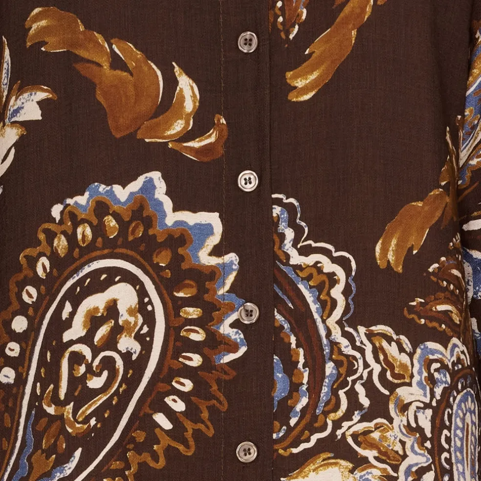 Marta du Chateau dame kjole MdcMoss 7617- - Marrone786tpz