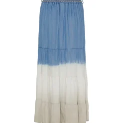 Marta Du Chateau dame nederdel MdcTekla - LightBlue/White/Beige