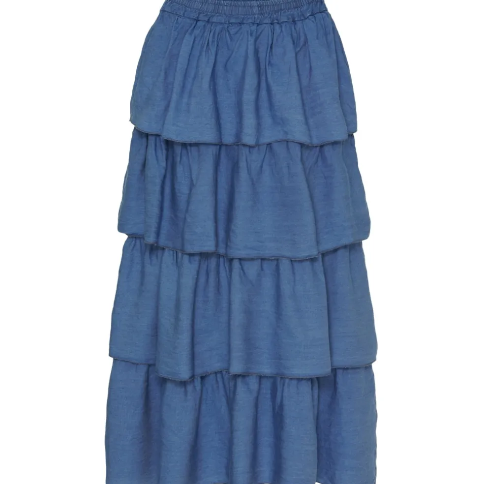 Marta Du Chateau dame nederdel MdcKlara - Medium Blue