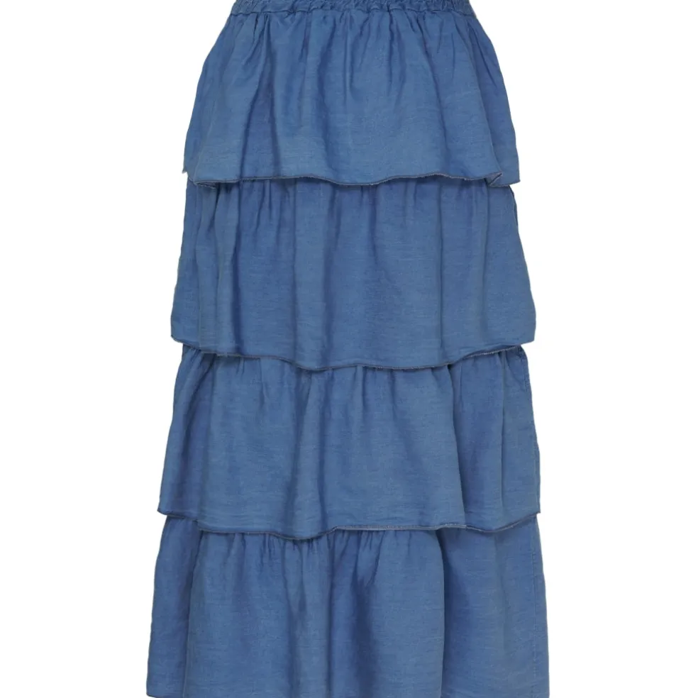 Marta Du Chateau dame nederdel MdcKlara - Medium Blue