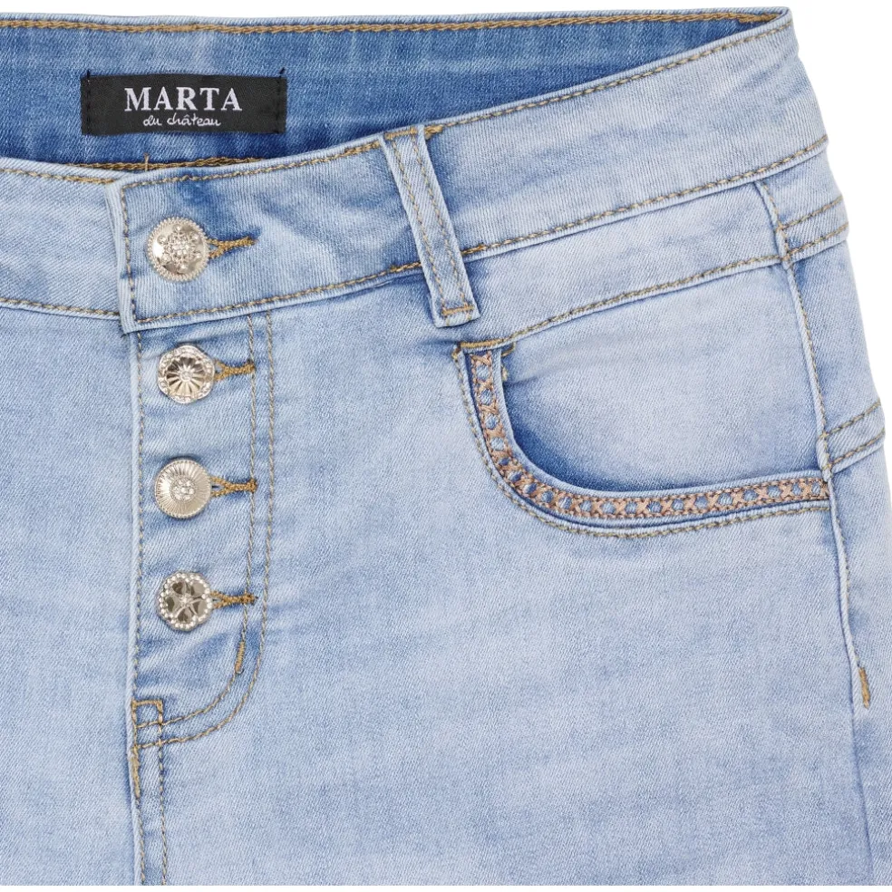 Marta du Chateau dame shorts MdcTove MDC209-26105 - Denim