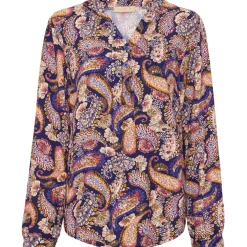 Marta Du Chateau dame skjorte - 8128 - Navy v5