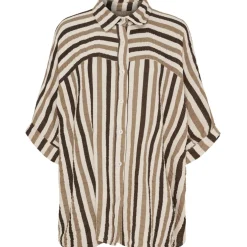 Marta du Chateau dame skjorte MdcMossie 7487C - Camel/brown