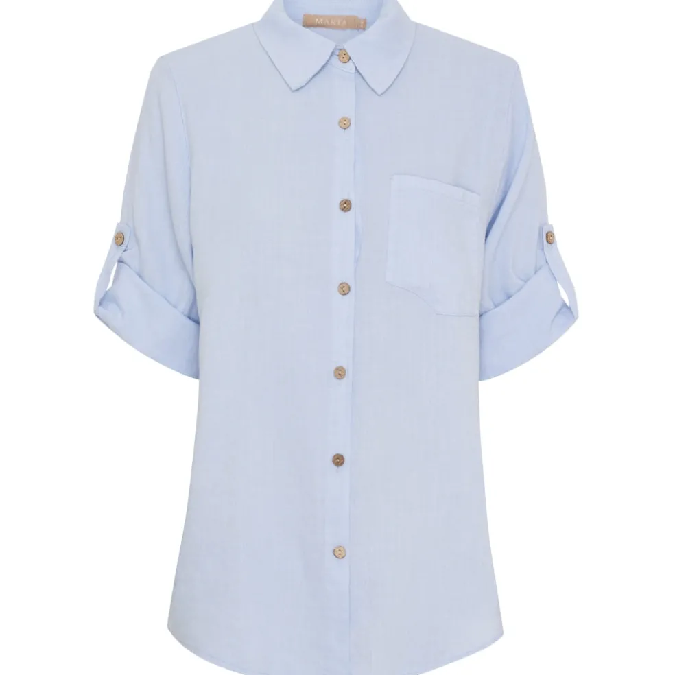 Marta du Chateau dame skjorte MdcKiara 258354 - Celeste2389