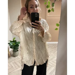 Marta Du Chateau dame skjorte - R83215TZ - Beige