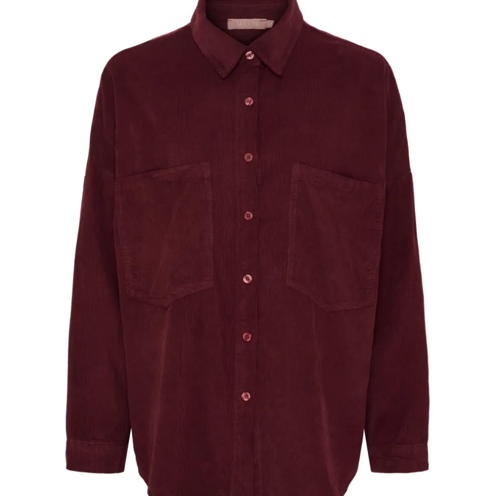 Marta du Chateau dame skjorte MdcMaelys 258037V - Bordeaux6269